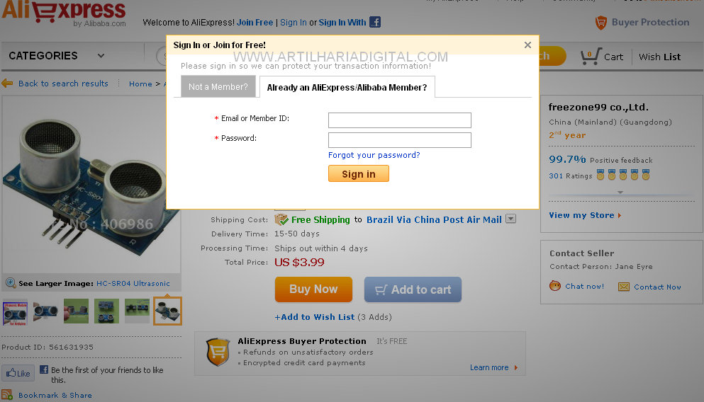 | Comprei no Ebay/Aliexpress