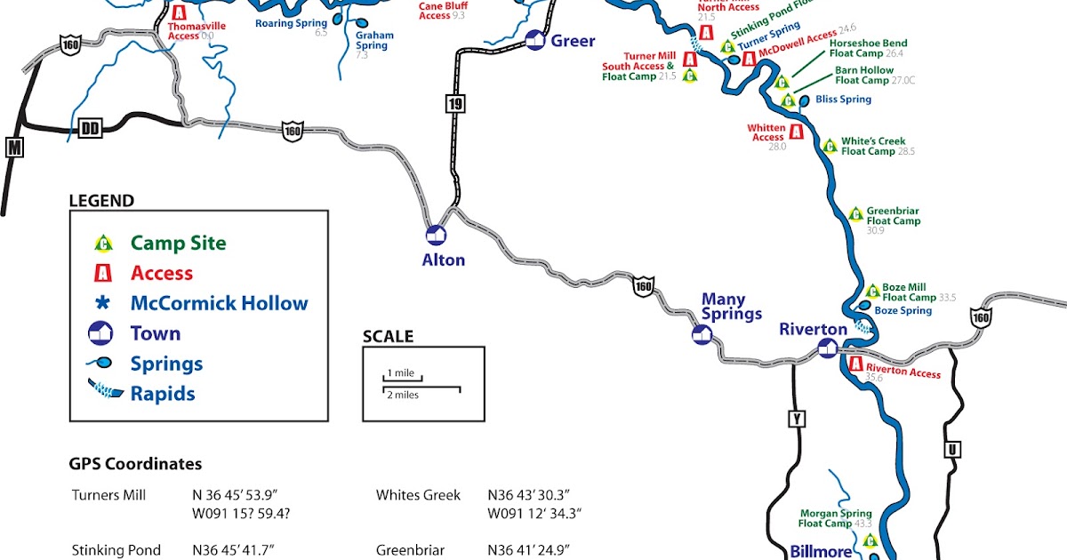Eleven Point River Map The Show Me Fly Guy: Fishing The Eleven Point River