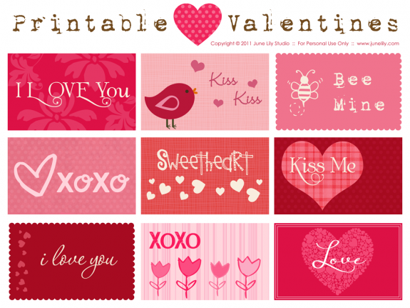 15 descargables de San Valentín para imprimir gratis