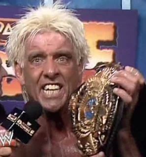 WWF ROYAL RUMBLE 1992 - Ric Flair gives an interview after winning the WWF/WWE Title for the first time