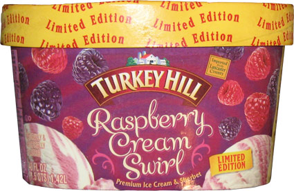 On Second Scoop: Ice Cream Reviews: Turkey Hill Raspberry Cream Swirl ...