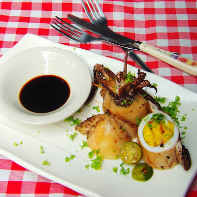 stuffed squid, grilled squid, squid recipe,grilled squid recipe, cooking squid at home