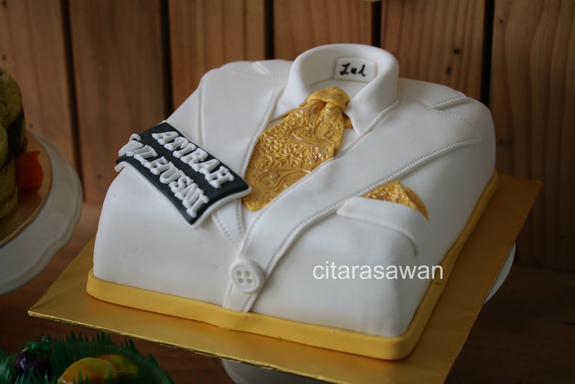 Fondant Tuxedo Cake - Athirah & Zulhusni ~ Blog Kakwan