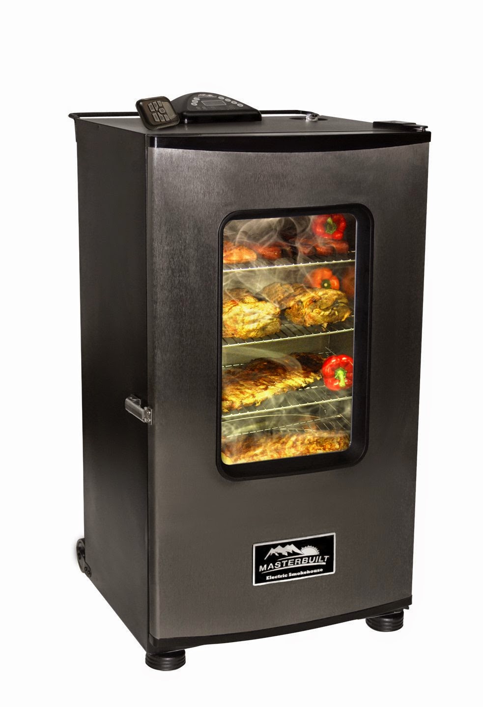 Masterbuilt 20070411 30" electric smoker with viewing window and RF controller, review and compare with 20070910 and 20070512