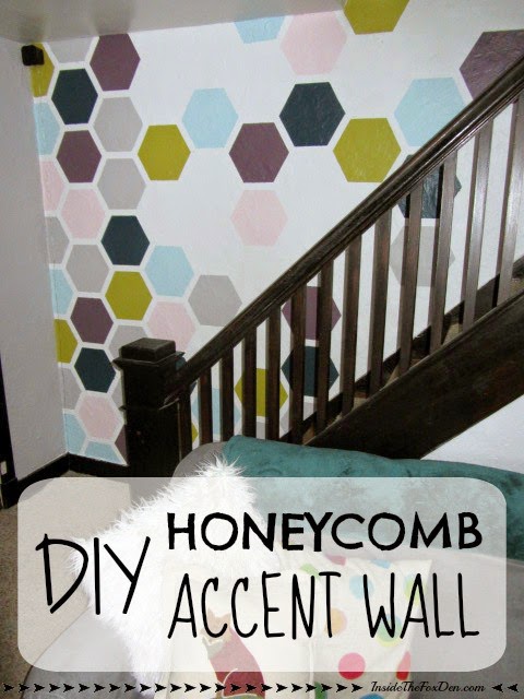 honeycomb-accent-wall diy