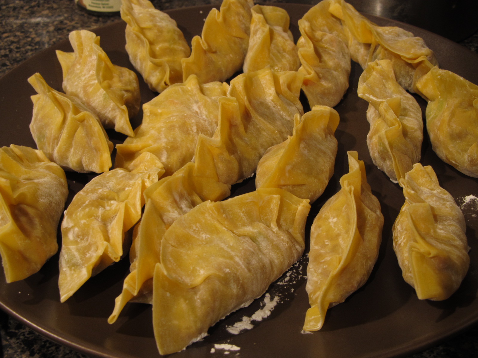 Sauce on the Wall Pork and Cabbage Wontons with Sesame Soy Dipping Sauce