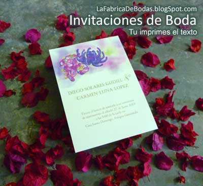 invitacion para bodas
