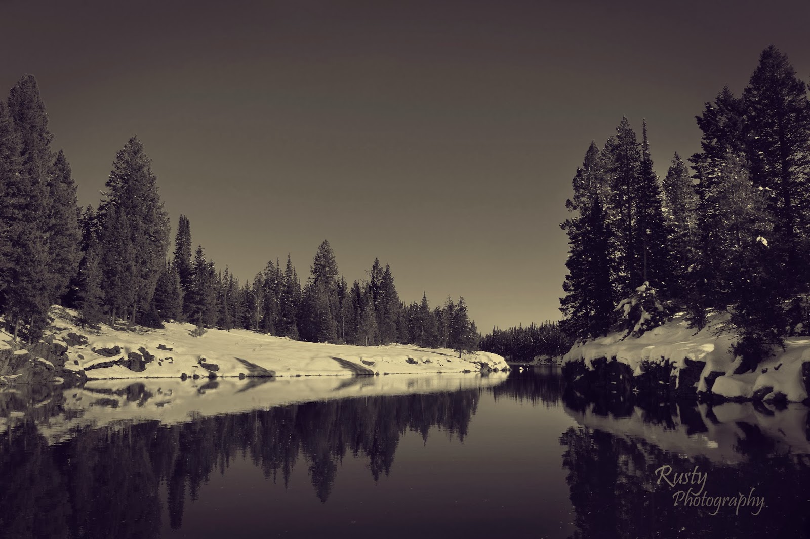 Rusty photography Island Park dam fish ladder