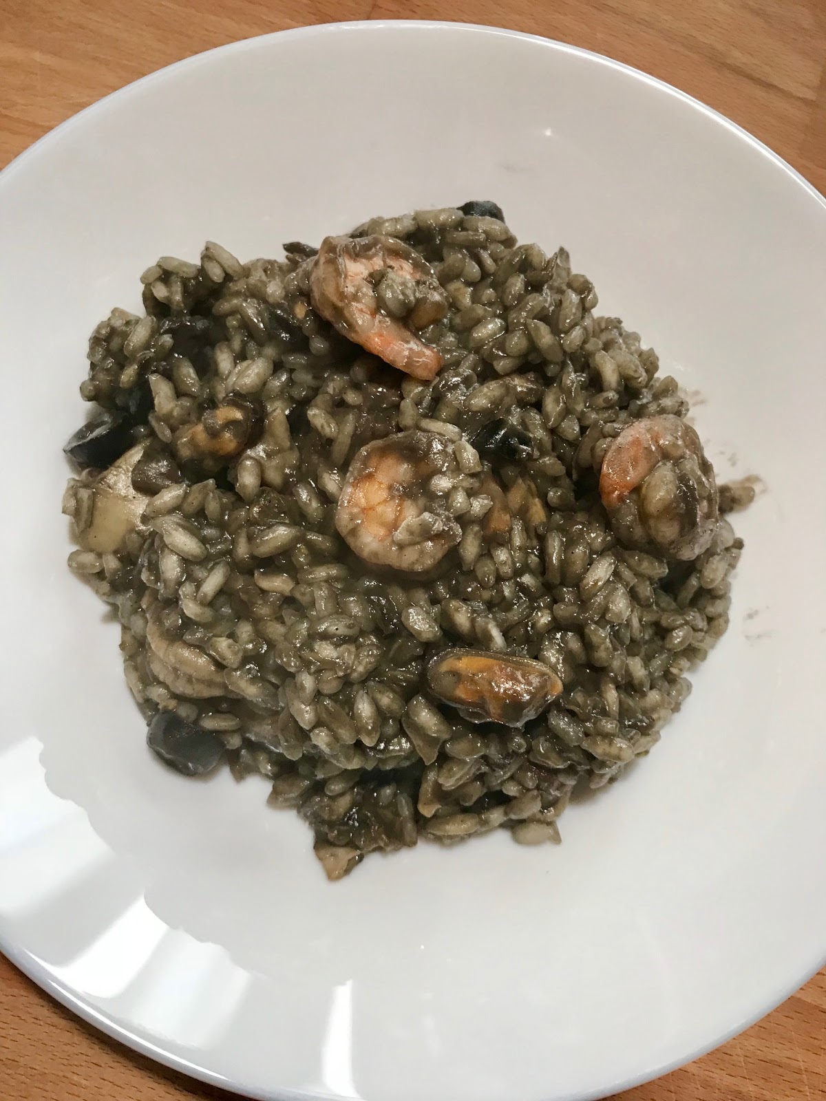 "Arte per Te" RISOTTO NERO ai Frutti di Mare (Cuoco in Scatola/Primo