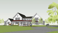 farmhouse modern brenner ron architects designs architecture driveway circle porch front elegant approach entry master suite