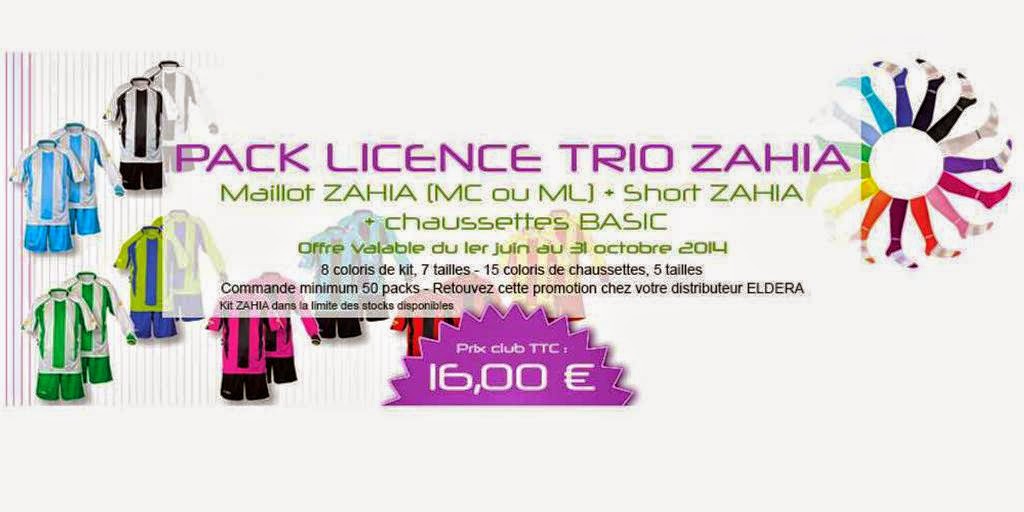PACK TRIO ZAHIA = Kit ZAHIA (MC ou ML) + Chaussettes BASIC = 16 €
