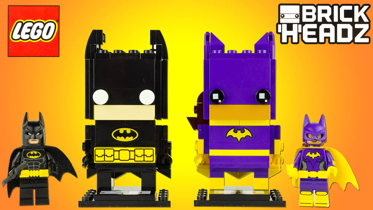 Super H?�ros Et Compagnie: LEGO Brick Headz Batman Le Film Batman Batgirl Jouet Toy Review 