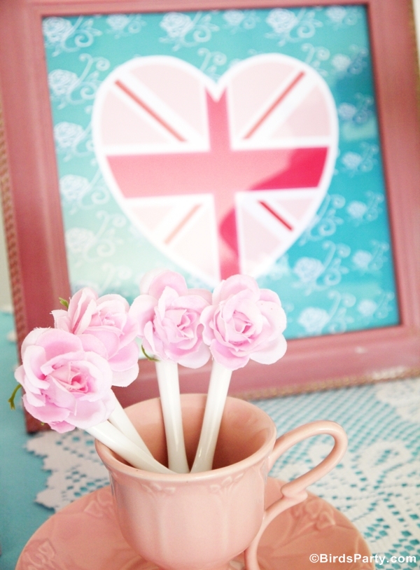 Royal High Tea Party with a British Shabby-Chic Vibe - BirdsParty.com
