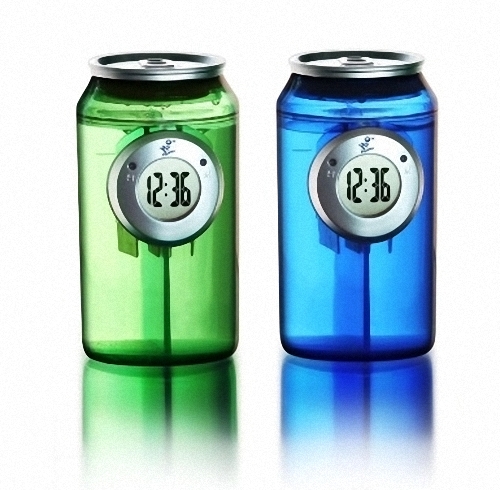 02-H2O-Water-Powered-Can-Clock