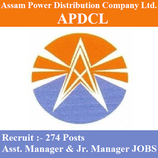 APDCL Admit Card 2017 | 274 Posts | Asst. & Jr. Manager Jobs | Sarkari Naukri APDCL Admit Card, Admit Card, apdcl logo