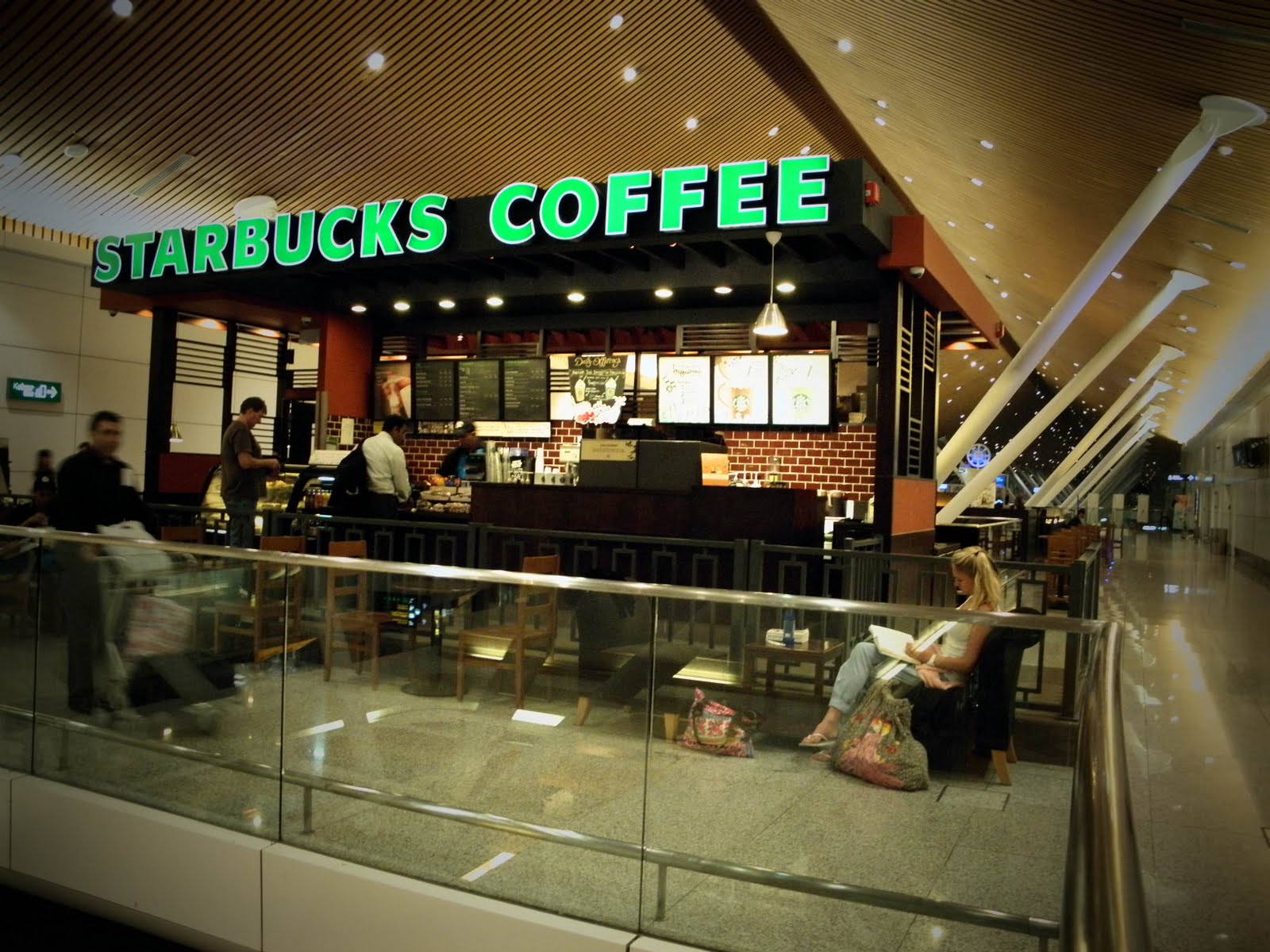 A cup of Starbucks Starbucks at KLIA (Kuala Lumpur Internation Airport)