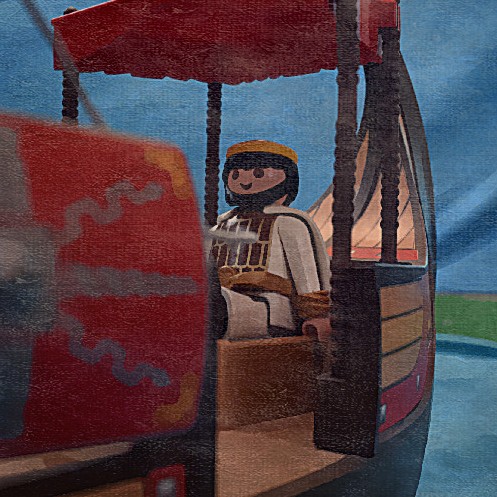 Playmobil Custom Roman Port diorama