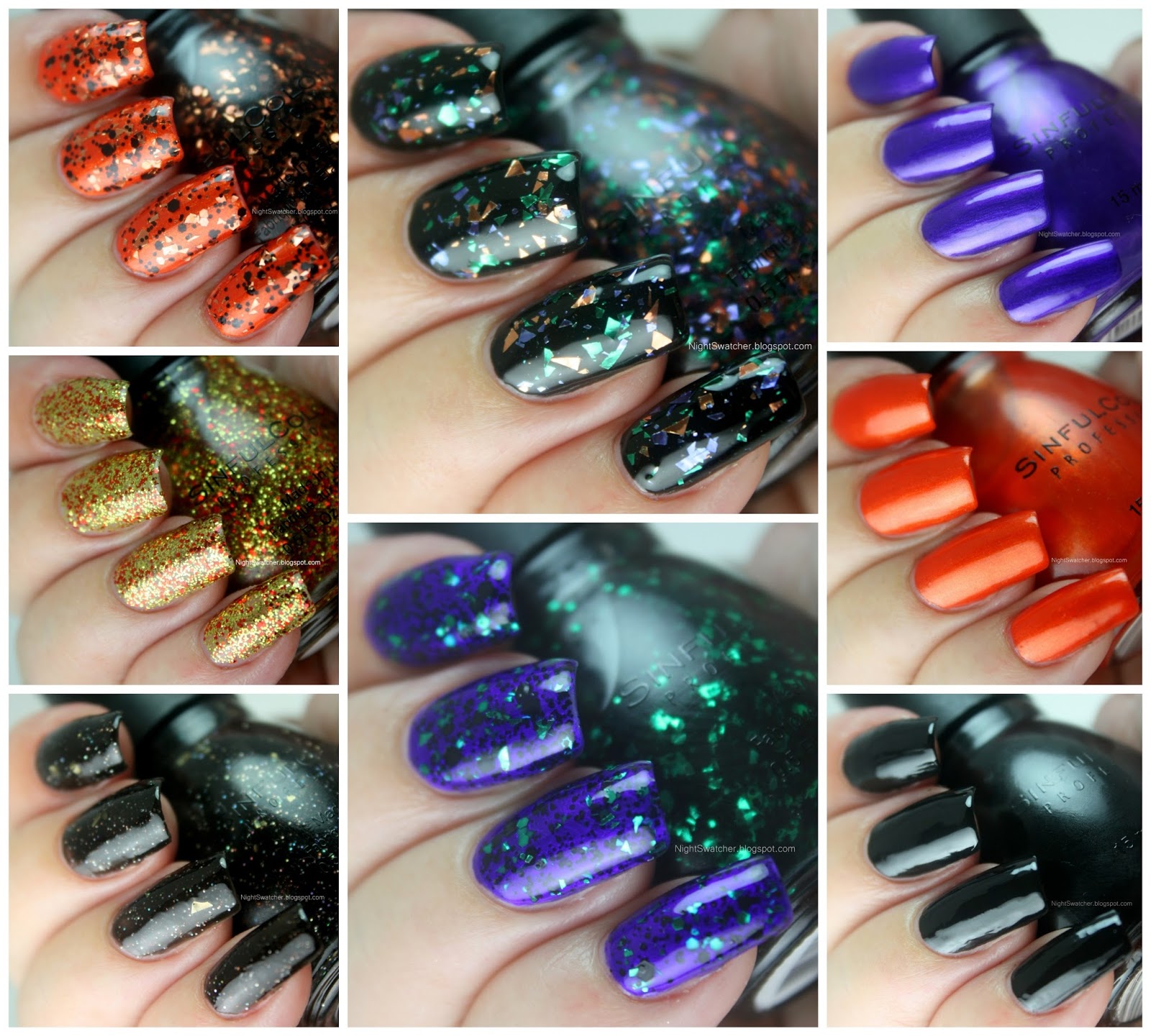 Night Swatcher Sinful Colors Wicked Color Collection Halloween 2014