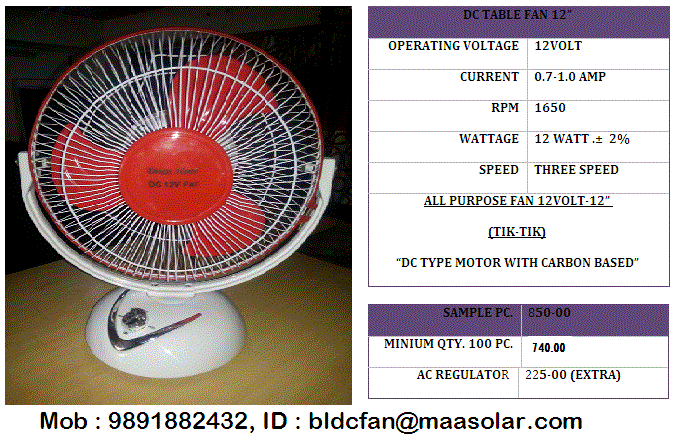 Solar Bldc 24v Ceiling Fan Manufacturer India 2015