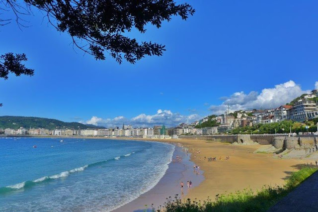 Playa de La Concha en San Sebastián