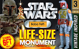 Boba Fett Star Wars Life Size Vintage Kenner 6' Statue by Gentle Giant