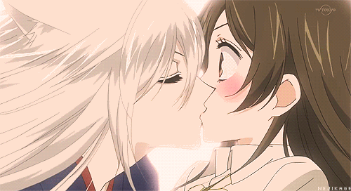Beijos animes gif
