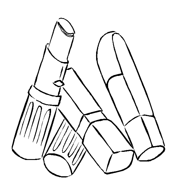 makeup coloring pages - photo #7