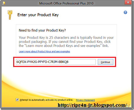 Cara Aktivasi Permanent Microsoft Office 2010 ~ RIPR4N - JR™