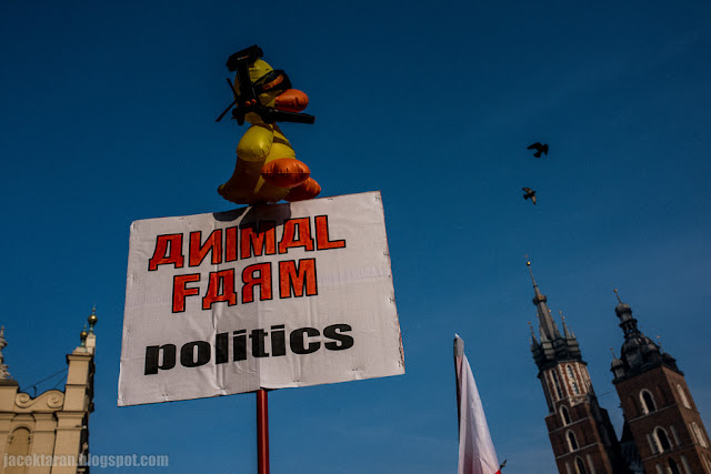 Demonstracja KOD Kraków - przeciwko inwigilacji , fot. Jacek Taran