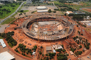 Estádio da obra do Estádio Nacional de Brasília