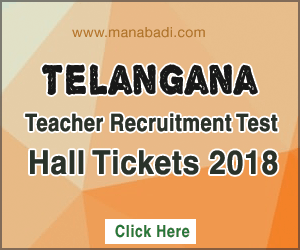TS Teacher Recruitment Test Hall Tickets 2018