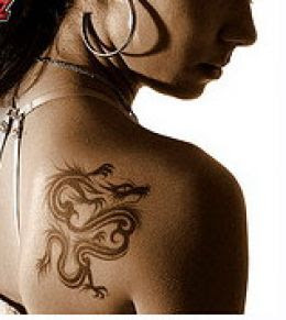 dragon tattoo for girl
