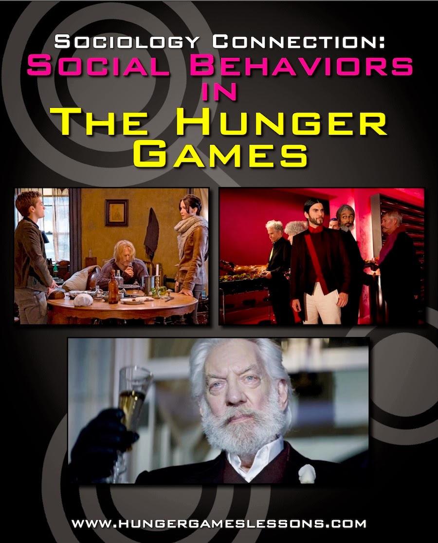 Social behaviors in The Hunger Games trilogy on www.hungergameslessons.com