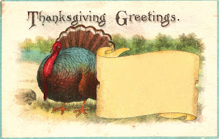 digital Thanksgiving greeting label download