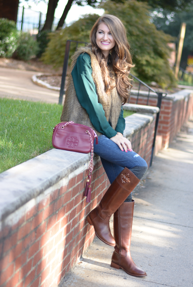 Southern Curls & Pearls: Fur Vest for Less