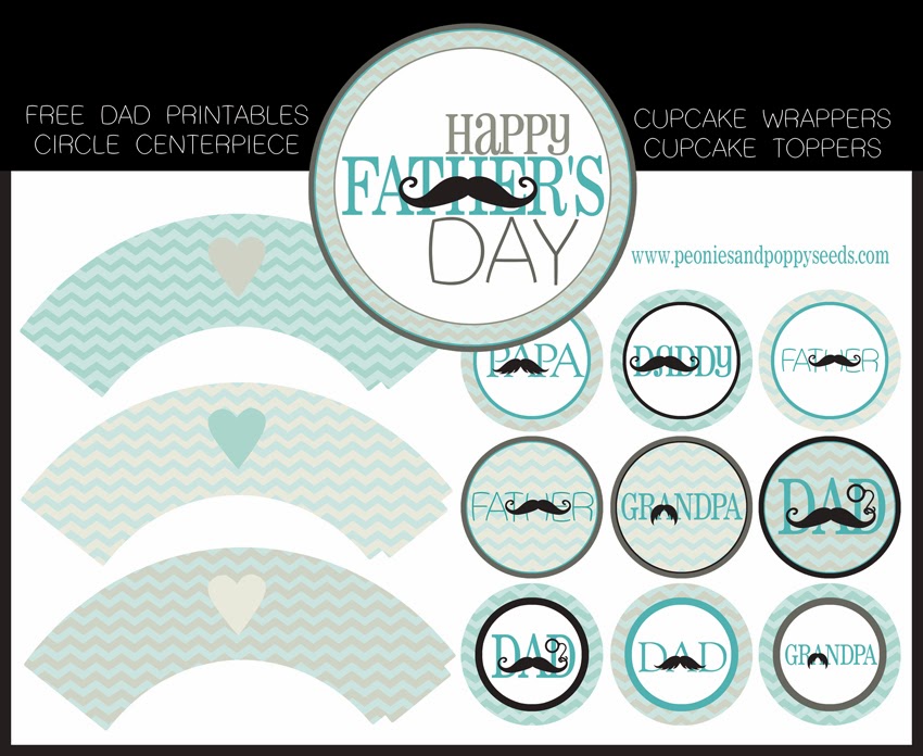 Día del Padre: Mini Kit para Imprimir Gratis. - Ideas y material gratis para  fiestas y celebraciones Oh My Fiesta!