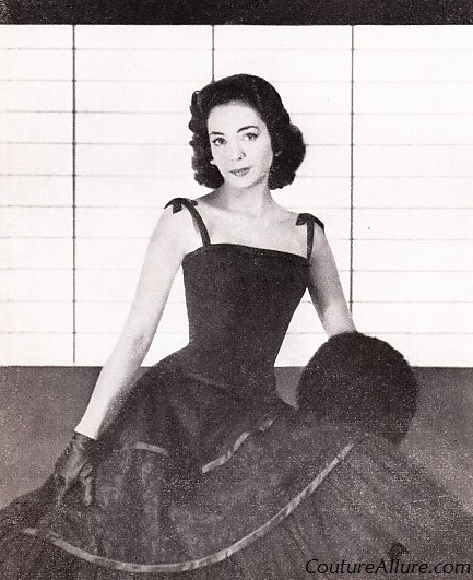 Couture Allure Vintage Fashion: Holiday Party Dresses - 1954