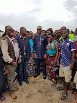 4 Photos: Ibe Kachikwu visits site of Maritime University in Delta state