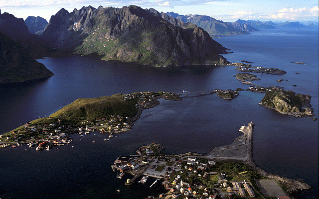 Lototen archipelago aerial view