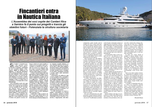 GEN 2018 PAG 56 57 - Fincantieri entra  in Nautica Italiana