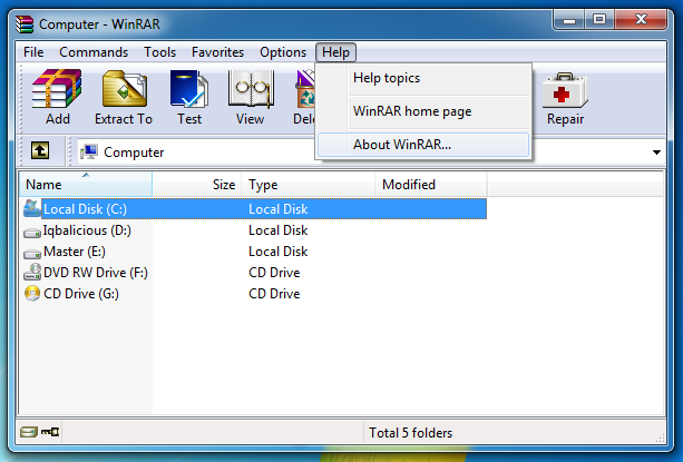 Free Download WinRAR 5.01 Full + Keygen 32bit