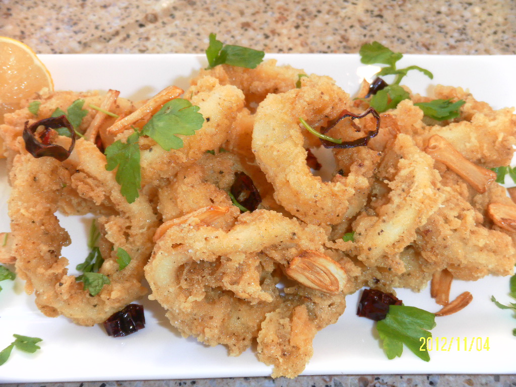 FLOWER POT KITCHEN: LAZY SUNDAY LUNCH SALT AND PEPPER SICHUAN SQUID