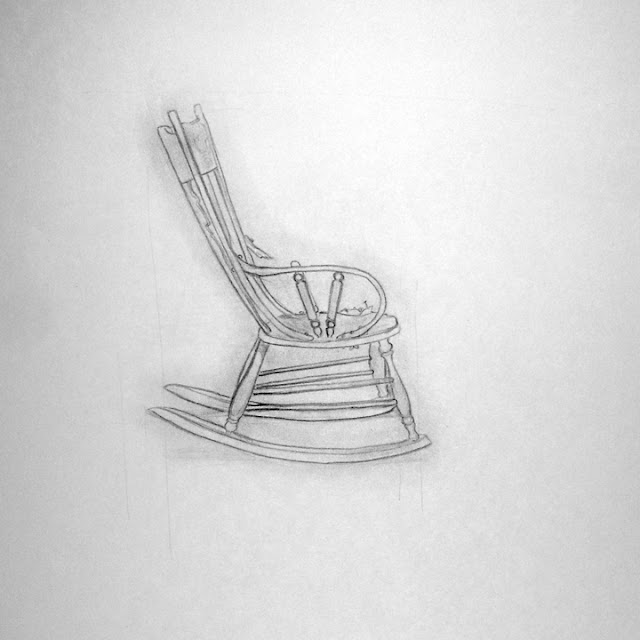 BYUH Drawing: Rocking Chair