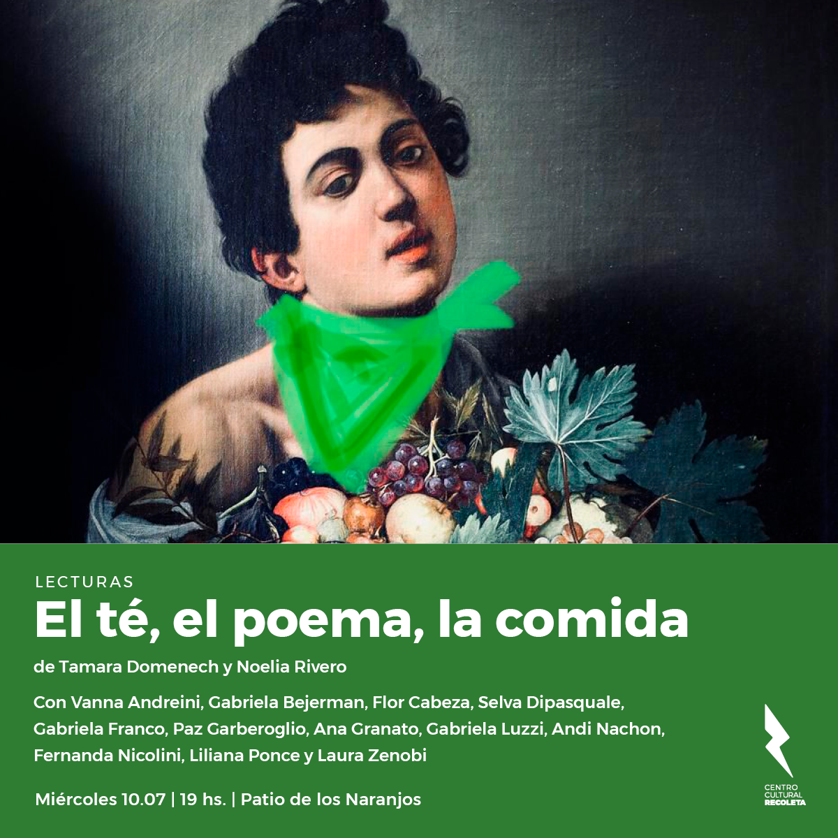 El té, el poema, la comida. Centro Cultural Recoleta. 2019.