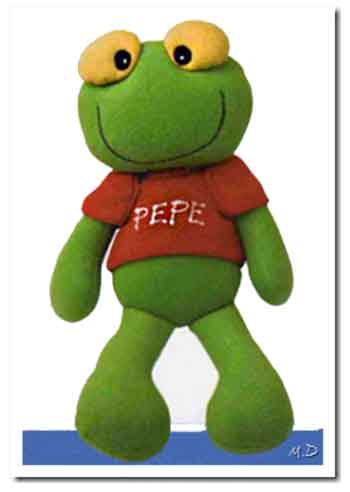 Sapo Pepe de Tela paso a paso