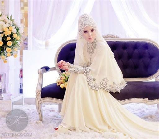 Contoh Model Gaun Pengantin Muslimah Mewah Terbaru 2019 2019
