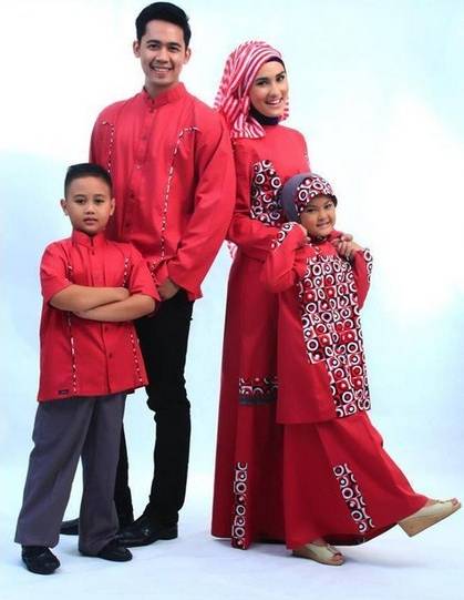 Ide Baju Muslim Sarimbit Keluarga Style Fashion Lebaran 