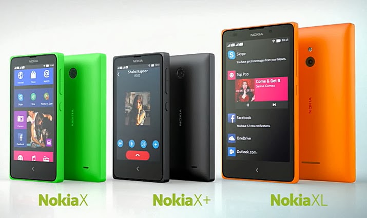Nokia X X+ XL, Nokia Android Smartphones