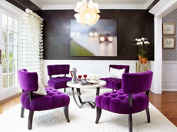 Chair in purple &#8211; stylish and extravagant!
