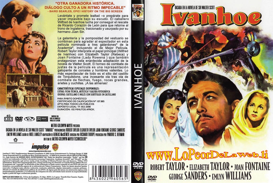 Ivanhoe (1952 - Robert Taylor / Elizabeth Taylor)